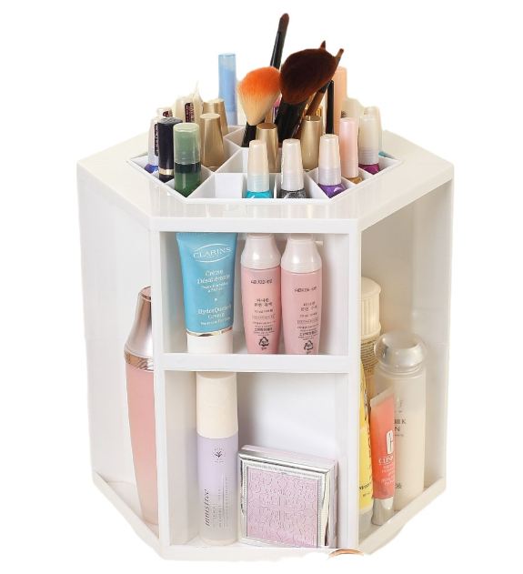 Cosmetics storage rotating box