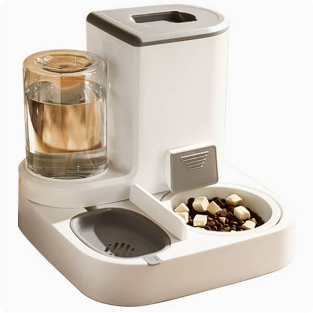 Automatic pet feeding and water dispenser
