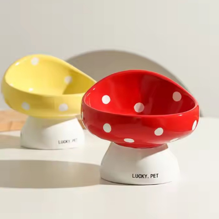 200ml Raised Ceramic Cat Bowl