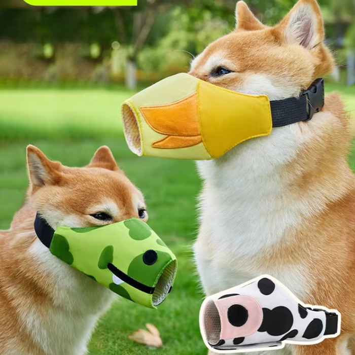 Adjustable&Breathable Dog Muzzle Suit for Bite-resistant