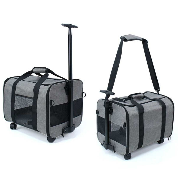 Pet Carrier Trolley with Wheels