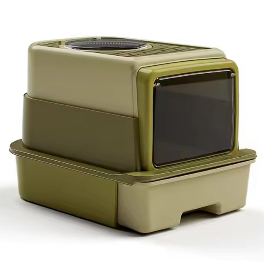 Enclosed Cat Litter Box with Drawer(Basic Mode/UV Sterilization Mode)