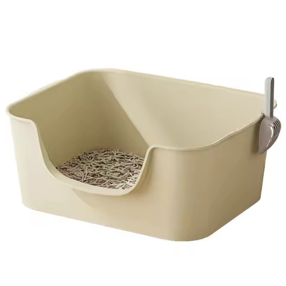 Large Semi-enclosed Cat Litter Box