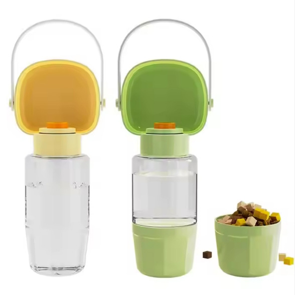 Multi-functional 2in1 Pet Water Bottle with Food Storage