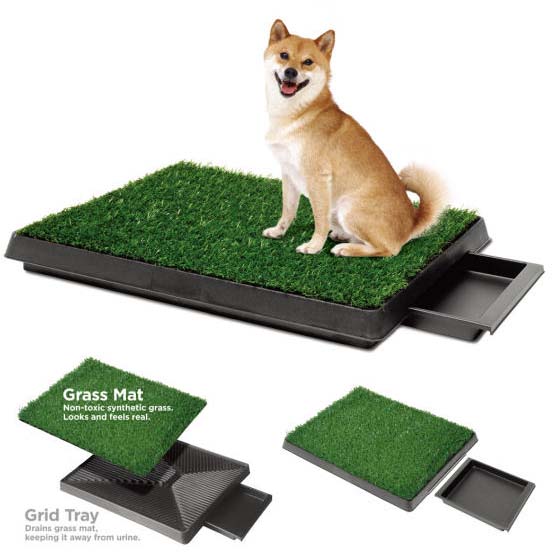 Dog Potty Dog Training Grass Mat with Tray