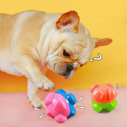 Interactive Dog Squeaky Jumping Toy Ball Dog Bouncing Ball