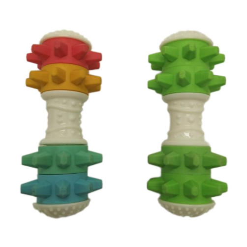 Dumbbell Shape Dog Squeaky Chew Toy
