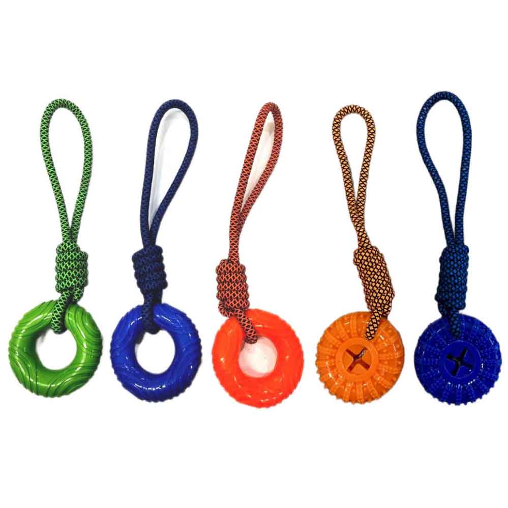 Dog Rope Toy with Chewing Ring